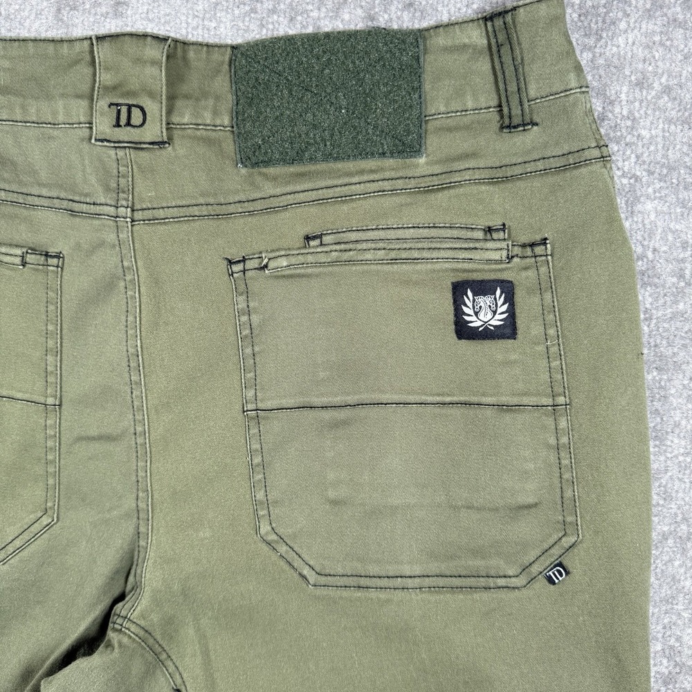 TD Apparel Pants Men s 34 (36x30) Green Straight‎ Leg Tactical Workwear Utility